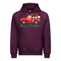 Mauve Wine merry christmas truck gnomes Urban Hoodie - AdoDesignShop