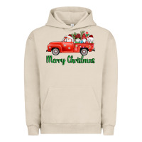 Pigment French Oak merry christmas truck gnomes Urban Hoodie - AdoDesignShop