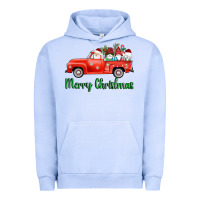 Pigment Grape Ice merry christmas truck gnomes Urban Hoodie - AdoDesignShop