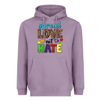 Lavender spread love not hate Heavyweight Hoodie - texasbilliewilder