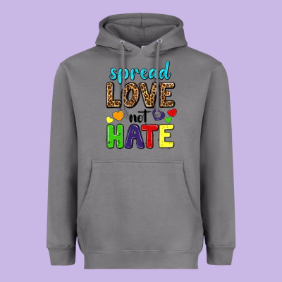 Heavyweight Hoodie spread love not hate