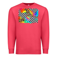 Cardinal race leopard tie dye background Premium Sweatshirt - Zillion Design Studio
