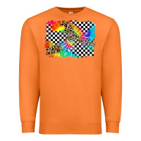 Carrot race leopard tie dye background Premium Sweatshirt - Zillion Design Studio