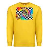 Lemon race leopard tie dye background Premium Sweatshirt - Zillion Design Studio