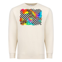Sandshell race leopard tie dye background Premium Sweatshirt - Zillion Design Studio