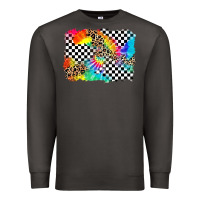 Smoke race leopard tie dye background Premium Sweatshirt - Zillion Design Studio