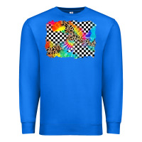 True Royal race leopard tie dye background Premium Sweatshirt - Zillion Design Studio
