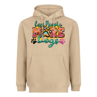 Mushroom less people more dogs paw zillion Heavyweight Hoodie - Zillion Design Studio
