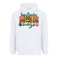 White less people more dogs paw zillion Heavyweight Hoodie - Zillion Design Studio