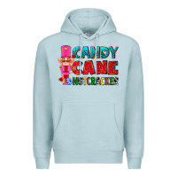 Blue Mist candy cane and pink nutcracker ado Premium Hoodie - AdoDesignShop