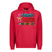 Cardinal candy cane and pink nutcracker ado Premium Hoodie - AdoDesignShop