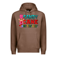 Chestnut candy cane and pink nutcracker ado Premium Hoodie - AdoDesignShop