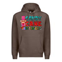 Coffee candy cane and pink nutcracker ado Premium Hoodie - AdoDesignShop