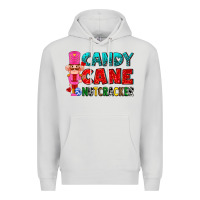 Dove Grey candy cane and pink nutcracker ado Premium Hoodie - AdoDesignShop