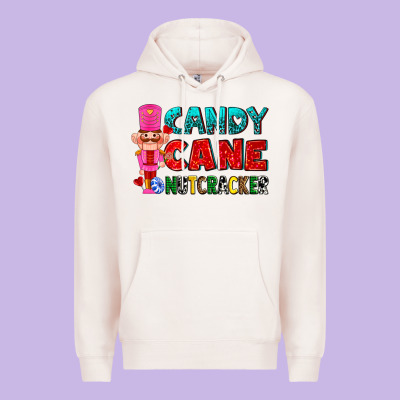 Candy Cane And Pink Nutcracker Ado Premium Hoodie Designed By Adodesignshop