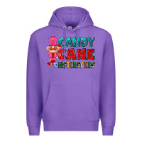 Purple candy cane and pink nutcracker ado Premium Hoodie - AdoDesignShop
