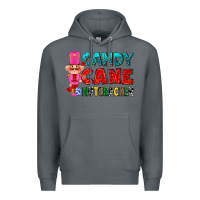 Rock candy cane and pink nutcracker ado Premium Hoodie - AdoDesignShop