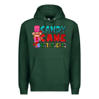 Sports Green candy cane and pink nutcracker ado Premium Hoodie - AdoDesignShop