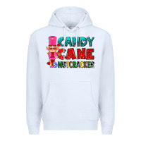 White candy cane and pink nutcracker ado Premium Hoodie - AdoDesignShop