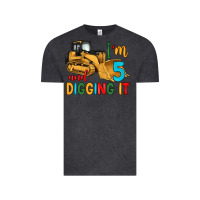 Vintage Black i'm 5 and digging it Vintage Tee - Artiststas