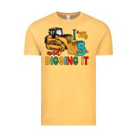 Vintage Mustard i'm 5 and digging it Vintage Tee - Artiststas