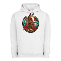 Pigment Lunar Rock western horseshoe horse roses gemstone Urban Hoodie - Artiststas