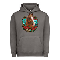 Pigment Tornado western horseshoe horse roses gemstone Urban Hoodie - Artiststas
