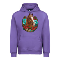 Tulip western horseshoe horse roses gemstone Urban Hoodie - Artiststas