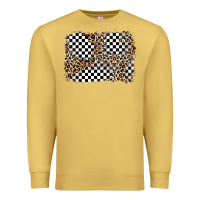 Antique Gold race leopard background Premium Sweatshirt - Zillion Design Studio