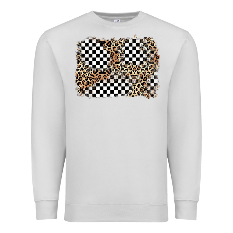 Race Leopard Background Premium Sweatshirt by Zillion Design Studio | Teevron