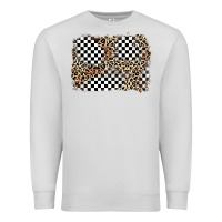 Dove Grey race leopard background Premium Sweatshirt - Zillion Design Studio
