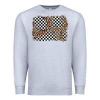 Heather Grey race leopard background Premium Sweatshirt - Zillion Design Studio