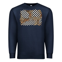 Navy race leopard background Premium Sweatshirt - Zillion Design Studio