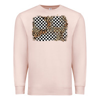 Pale Pink race leopard background Premium Sweatshirt - Zillion Design Studio