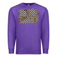 Purple race leopard background Premium Sweatshirt - Zillion Design Studio