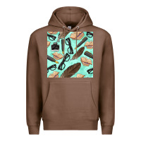 Chestnut literature seamless pattern Premium Hoodie - BundleAndBundleShop