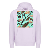 Lilac literature seamless pattern Premium Hoodie - BundleAndBundleShop