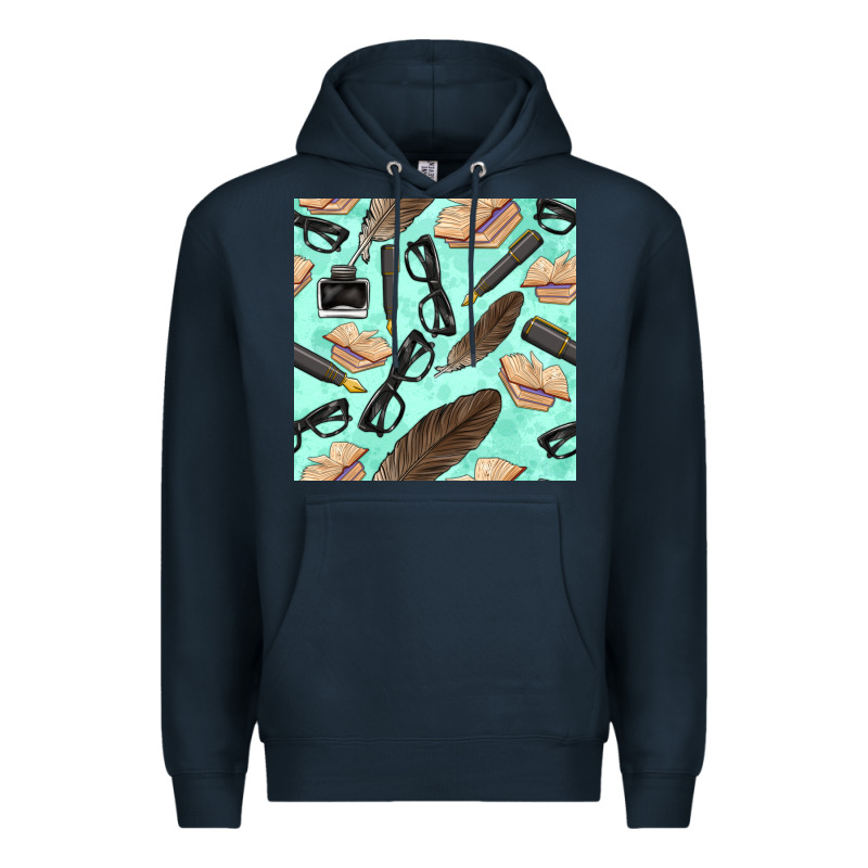 Literature Seamless Pattern Premium Hoodie by BundleAndBundleShop | Teevron