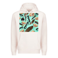 Pale Pink literature seamless pattern Premium Hoodie - BundleAndBundleShop