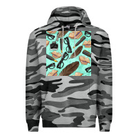 Slate Camo literature seamless pattern Premium Hoodie - BundleAndBundleShop