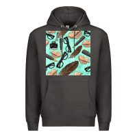 Smoke literature seamless pattern Premium Hoodie - BundleAndBundleShop
