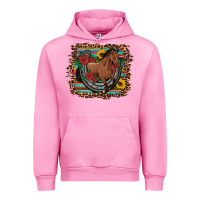 Fuchsia Pink western horse horseshoe roses sunflowers serape leopard Urban Hoodie - Artiststas