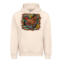Sandshell western horse horseshoe roses sunflowers serape leopard Urban Hoodie - Artiststas