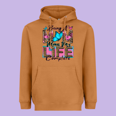 Heavyweight Hoodie being a mom makes my life complete