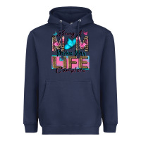 Navy being a mom makes my life complete Heavyweight Hoodie - Zillion Design Studio