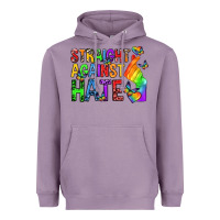 Lavender straight against hate pride lgbtq Heavyweight Hoodie - texasbilliewilder