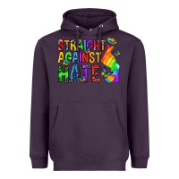 Plum straight against hate pride lgbtq Heavyweight Hoodie - texasbilliewilder