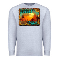 Heather Grey desert vibes background Premium Sweatshirt - RanaPortraitStore