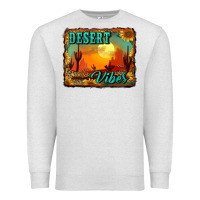 Oatmeal Heather desert vibes background Premium Sweatshirt - RanaPortraitStore
