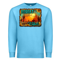 Ocean Blue desert vibes background Premium Sweatshirt - RanaPortraitStore